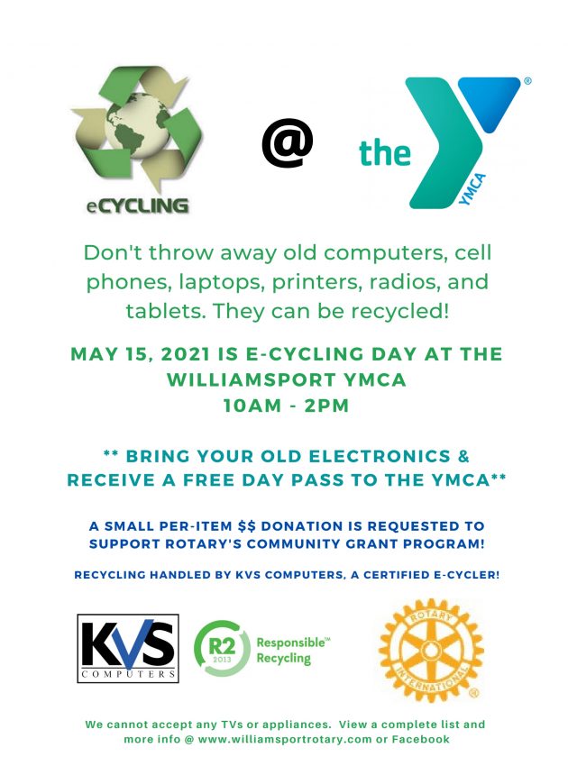 Electronics recycling event May 15 News, Sports, Jobs Williamsport